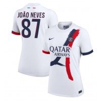 Ženski Nogometni dresi Paris Saint-Germain Joao Neves #87 Gostujoči 2024-25 Kratek Rokav